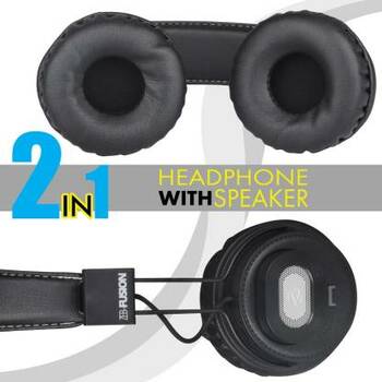ZEBRONICS Zeb-Fusion Bluetooth Headset  (Black, On the Ear) Unbox