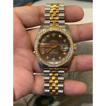 Rolex Datejust MOP Diamond Couple Watches