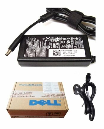 Almost New Dell Genuine Original Laptop Adapter Charger 65W 19.5V 3.34A (New Pin 4.5*3.0mm) MGJN9 & Power Cord